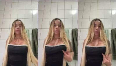 Anitta Hot usando um vestido preto super sexy