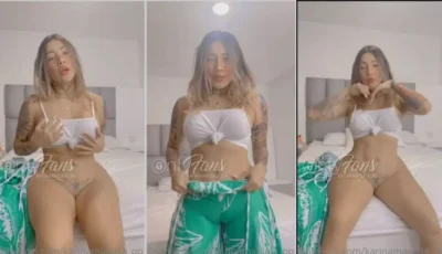 Latina gostosa, Karina Marcela em mais um video sem calcinha