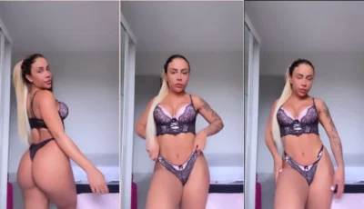 Porno loira delícia Sofia Lopes de lingerie se mostrando