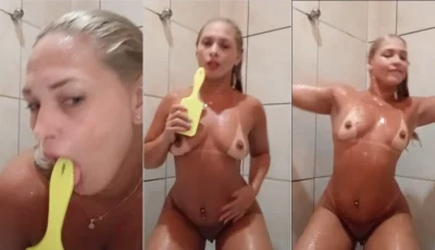 Aila Braga video tomando banho