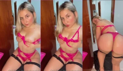 Naty Gallas exibindo a bundinha