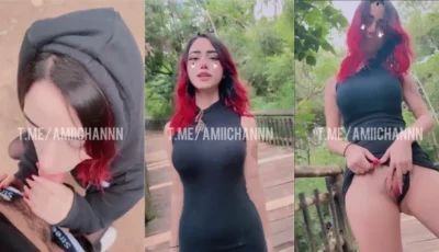 Amiichan chupou o cara no parque