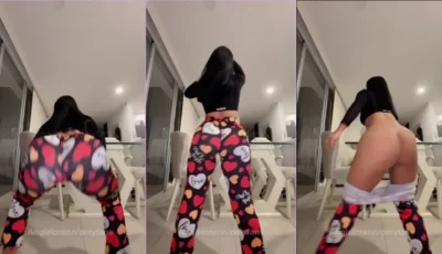 Angie Loren abaixou a calça e começou dançar