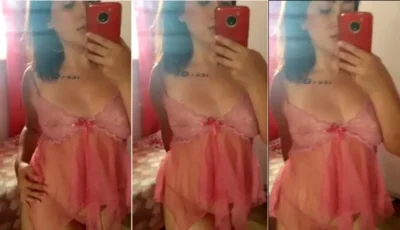 A Andressa Theodoro em video vestindo uma lingerie sexy