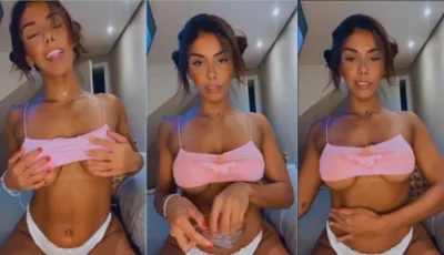 Carol brow fit baby exibindo as tetas