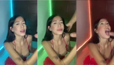 Hatha Nude chupando o pau duro do amigo