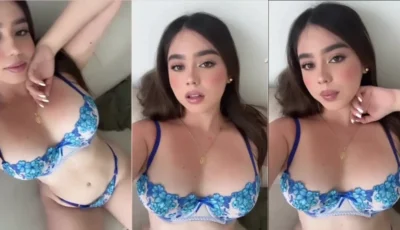 Heidy Garcia usando calcinha e sutiã super sexy