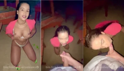 Maravilhosa Mel Portinari recebendo uma gozada na boca