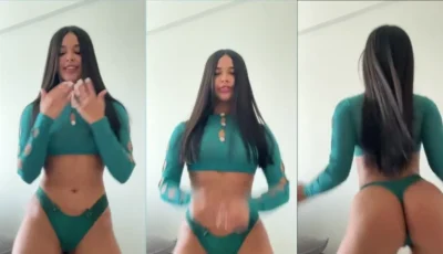Mirian Gabriela exibindo a bundinha