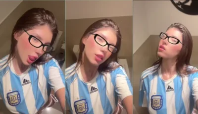 Louisa Raiin se exibindo de calcinha
