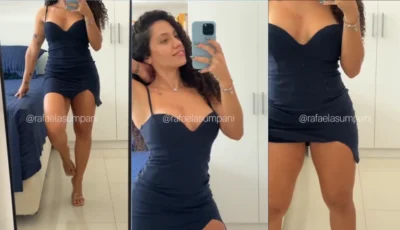 Rafaela Sumpani mostrou a buceta