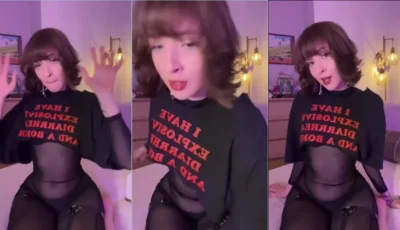 Video da myaxs se exibindo com cara de safada excitada