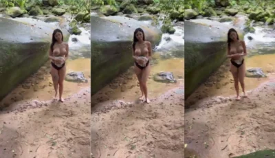Yumi Muniz video da safada peituda nua na cachoeira