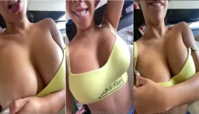 A Lizbeth Rodriguez adora brincar com as tetas