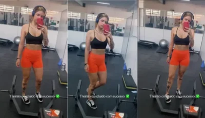 Bia Ruiva provocado na academia