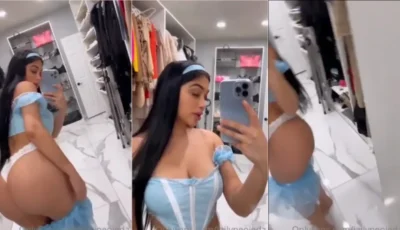 Flagra da Jailyne Ojeda mostrando a bunda
