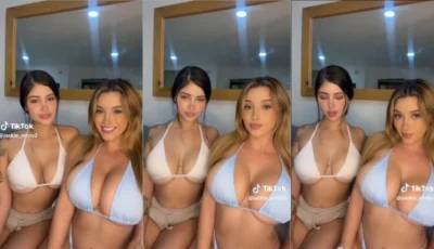 Olivia safada peituda com amiga sexy