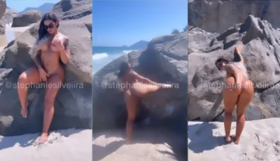 Perfeitinha Stephanie Silveira pelada na praia