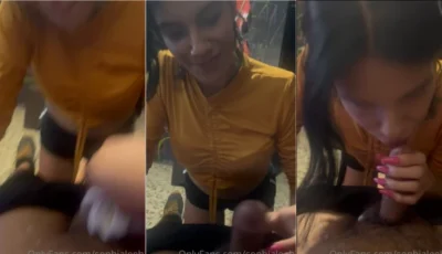 Sophia Leeh chupeteira gata tomando cacete