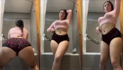 Tiktoker rabuda provocando com cara de safada