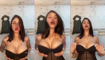 Tiktokers cachondas peituda morena modelo rebolando