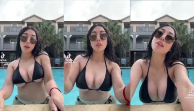 Valen Rodriguez xxx puta de peitos grande na piscina