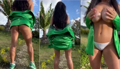 Video safado da mrs.woood1 se exibindo no quintal