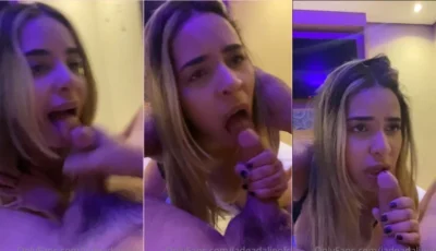 Jade Adalie gata no sexo oral guloso tomando porra