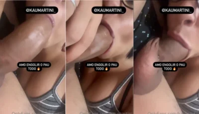 Kau Martini chupando uma piroca grande e grossa