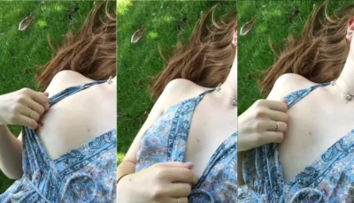 Lola Rose gostosa branquinha sexy se alisando