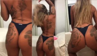 Ousada, a Dj Nanda grava video só de calcinha
