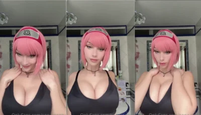 Soryugeggy cosplay da peituda de peruca