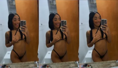 Tain Ludovica xxx gata moreninha de calcinha enfiada
